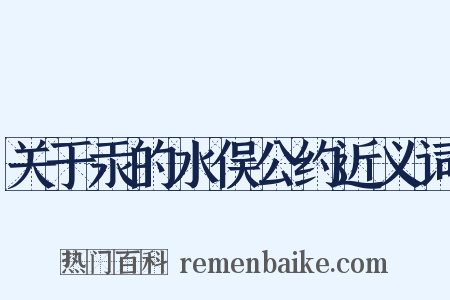 关于汞的水俣公约近义词是什么意思的图片